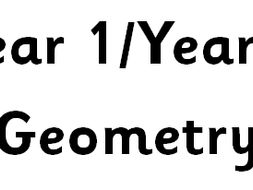 Year 1/2 Geometry