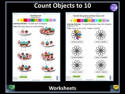 Count Objects to 10 Worksheets To Support Delivery of Year 1 Block 1 White Rose Maths Scheme