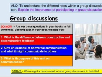 Group discussions