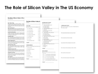 The Role of Silicon Valley in The US Economy