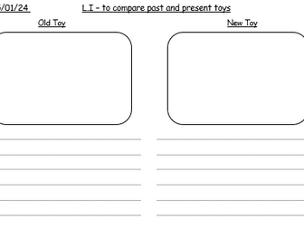 Comparing past and present toys