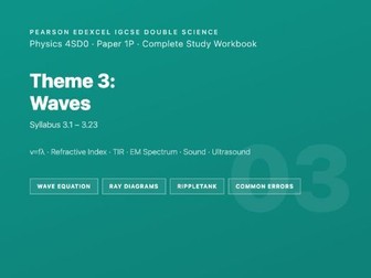 Edexcel IGCSE Double Science Physics 4SD0 | Theme 3: Waves | Paper 1P | 6 Sessions · Wave Equation