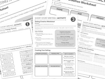 Short Story Writing Activity | 15 sheets | Booklet