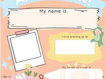 All about me template (PDF)