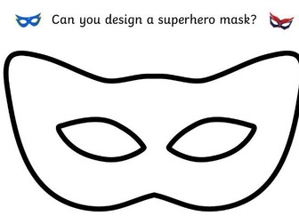 Superhero Mask Template