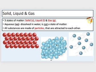 States of Matter, Heating & Cooling Curves & Stearic Acid Practical (3 lessons)