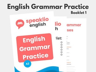 Book 1 A2 Grammar Sheets with Answers