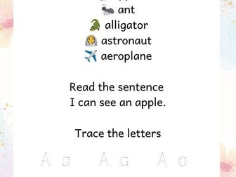 My First A-Z Phonics Book | Alphabet Letter Formation & Early Reading Activities | P1/P2