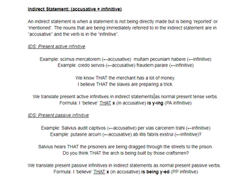 Latin Grammar Rules and Examples: required GCSE/fundamental A-level