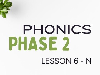 Phase 2 - Phonics Powerpoint - Lesson 6 - 'N' sound