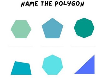 Name the Polygon - Worksheet