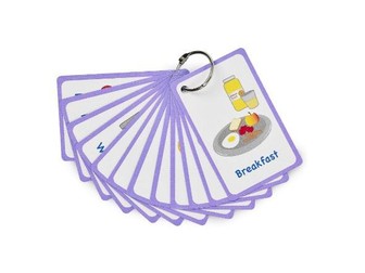 My Meal and Snacks Cards 12 PECS Flashcards for visual aid Special Ed, Speech Delay Non Verbal Child