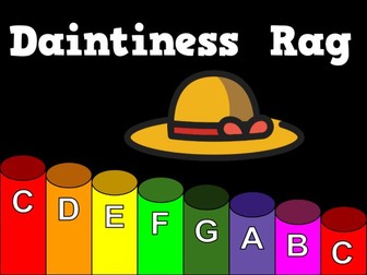 Daintiness Rag [James P. Johnson] - Boomwhacker Play Along Video and Sheet Music