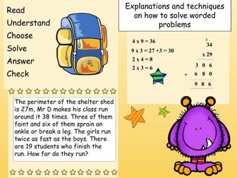 Word Problems: Presentation on Multiplication, Division, Addition and Subtraction