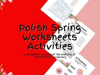 Polish Spring Worksheets Activity