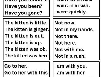 Read with Me, Read to Me – R, Year 1 and Year 2 Sentences