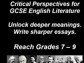 Critical Theory Made Easy – GCSE Literature Postcard Activities
