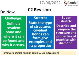 C2 Covalent Bonding Revision/Intervention