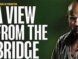 "A View from the Bridge" unit of work and activities to support pupils to complete Literature GCSE.