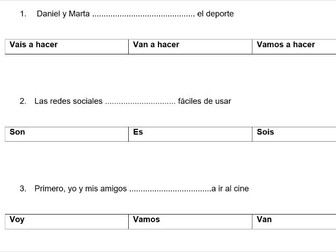 Writing assessment - new Spanish GCSE Mod 1