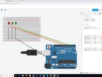 1.Using Tinkercad : Create and program with Arduino - Traffic Light  and Knight Rider strobe
