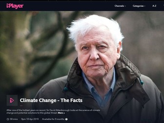 Climate Change - The Facts Question Sheet
