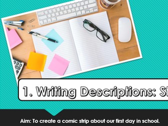 Creative Writing- First Day of School (1 WEEK SOW LOWER ABILITY)