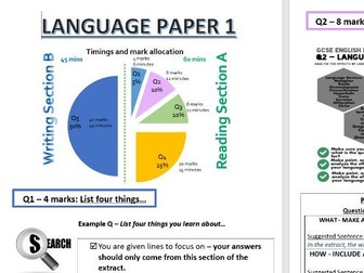 AQA English Language Paper 1 and 2 Revision Posters