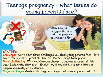 Teenage Pregnancy PSHE