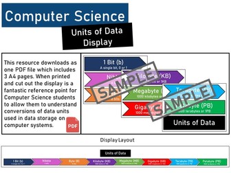 Computer Science Units of Data Display
