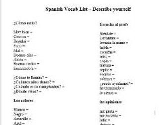 KS3 Vocabulary Lists