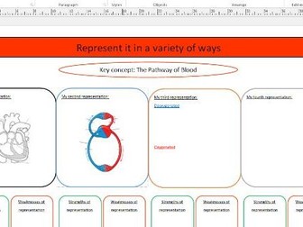 Pathway of blood revision sheet