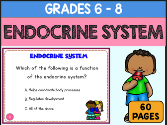 Endocrine System Task Cards Human Body Fun Activities