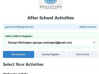 After School Activity Manager
