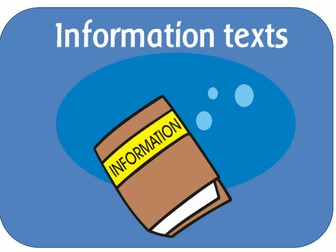  Introducing non-fiction books - Lessons and headings - features of information texts