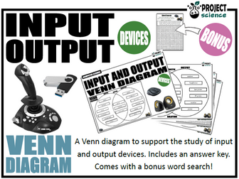 Input and Output Devices Venn Diagram