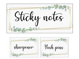 Teacher toolbox labels