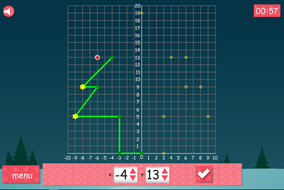 Christmas Tree Coordinates Interactive Game - Christmas KS2