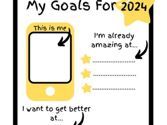 New Year Goals 2024 KS1/ KS2