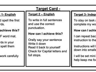 IEP Target Cards