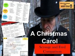 A Christmas Carol Stave 1: Scrooge and Fred Comparison | Teaching Resources