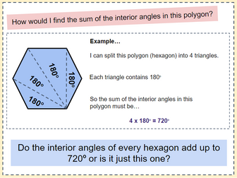 Interior Angles in a Polygon
