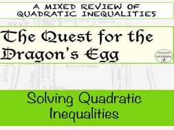 Solving Quadratic Inequalities Quest Activity