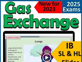 IB Biology B3.1 Gas Exchange - First Exams 2025 - IB Diploma Biology
