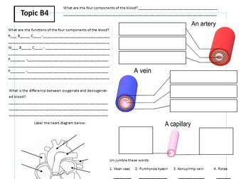 GCSE Biology Paper 1 Revision 9x Worksheets/Powerpoints
