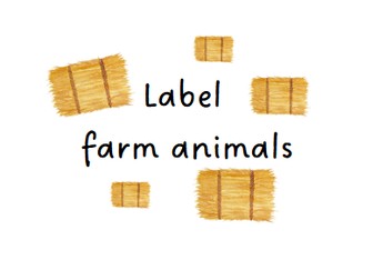 Label Farm Animals