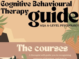 AQA A-level Psychology CBT Poster