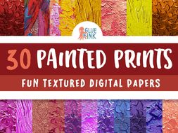 Painted Prints Digital Paper – Commercial Use
