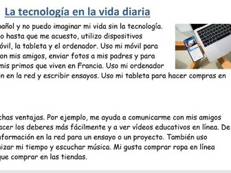 GCSE Spanish  2026 New Technology/ Social Media