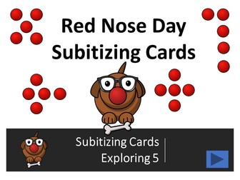 Red Nose Day Subitizing Cards
